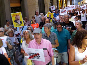 Concentraci&oacute; a la pla&ccedil;a del Vi per la independ&egrave;ncia i la llibertat dels presos pol&iacute;tics