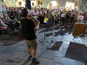 Concentraci&oacute; a la pla&ccedil;a del Vi per la independ&egrave;ncia i la llibertat dels presos pol&iacute;tics
