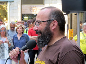 Concentraci&oacute; a la pla&ccedil;a del Vi per la independ&egrave;ncia i la llibertat dels presos pol&iacute;tics