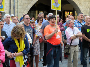 Concentraci&oacute; a la pla&ccedil;a del Vi per la independ&egrave;ncia i la llibertat dels presos pol&iacute;tics