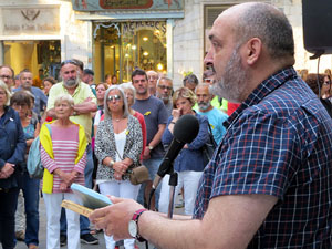 Concentraci&oacute; a la pla&ccedil;a del Vi per la independ&egrave;ncia i la llibertat dels presos pol&iacute;tics