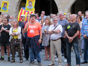 Concentraci&oacute; a la pla&ccedil;a del Vi per la independ&egrave;ncia i la llibertat dels presos pol&iacute;tics
