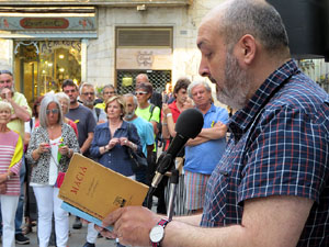 Concentraci&oacute; a la pla&ccedil;a del Vi per la independ&egrave;ncia i la llibertat dels presos pol&iacute;tics
