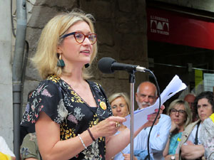 Concentraci&oacute; a la pla&ccedil;a del Vi per la independ&egrave;ncia i la llibertat dels presos pol&iacute;tics