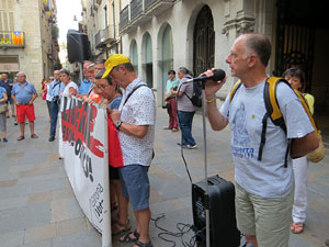 Concentraci&oacute; a la pla&ccedil;a del Vi per la independ&egrave;ncia i la llibertat dels presos pol&iacute;tics