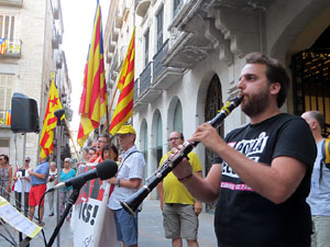 Concentraci&oacute; a la pla&ccedil;a del Vi per la independ&egrave;ncia i la llibertat dels presos pol&iacute;tics