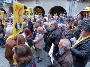 Concentraci&oacute; a la pla&ccedil;a del Vi per la independ&egrave;ncia i la llibertat dels presos pol&iacute;tics