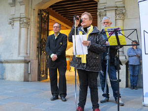 Concentraci&oacute; a la pla&ccedil;a del Vi per la independ&egrave;ncia i la llibertat dels presos pol&iacute;tics