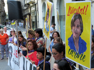 Concentració a la plaça del Vi per la independència i la llibertat dels presos polítics