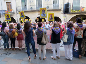 Concentració a la plaça del Vi per la independència i la llibertat dels presos polítics