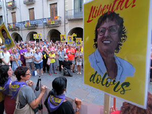 Concentració a la plaça del Vi per la independència i la llibertat dels presos polítics