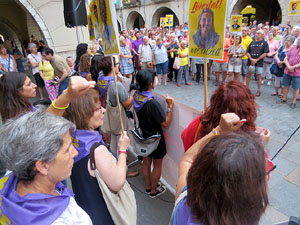 Concentració a la plaça del Vi per la independència i la llibertat dels presos polítics