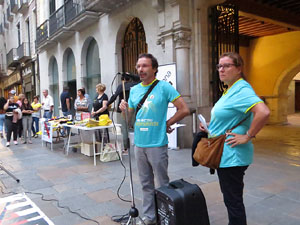Concentraci&oacute; a la pla&ccedil;a del Vi per la independ&egrave;ncia i la llibertat dels presos pol&iacute;tics
