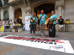 Concentraci&oacute; a la pla&ccedil;a del Vi per la independ&egrave;ncia i la llibertat dels presos pol&iacute;tics