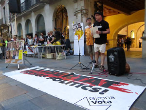 Concentraci&oacute; a la pla&ccedil;a del Vi per la independ&egrave;ncia i la llibertat dels presos pol&iacute;tics