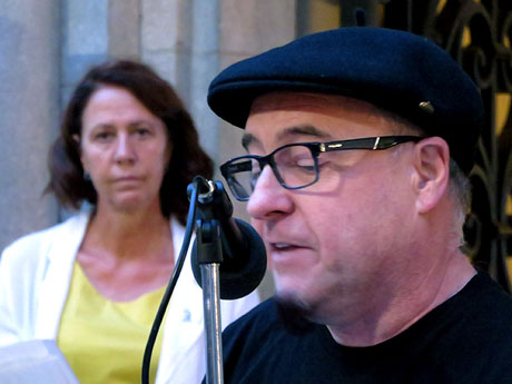 Concentraci&oacute; per la llibertat dels presos pol&iacute;tics a la pla&ccedil;a del Vi