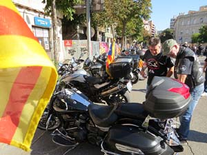 Concentraci&oacute; de Motards Independentistes per commemorar el II Memorial de l'1-O