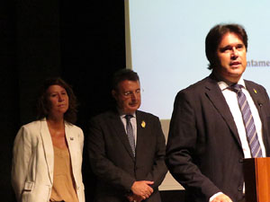 Diada Nacional 2019. Acte institucional a l'Auditori Josep Irla, amb parlaments de Marta Madrenas, Miquel Noguer i Pere Vila