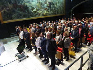 Diada Nacional 2019. Acte institucional a l'Auditori Josep Irla, amb parlaments de Marta Madrenas, Miquel Noguer i Pere Vila
