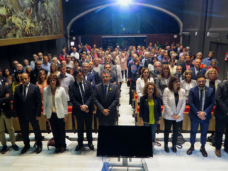 Diada Nacional 2019. Acte institucional a l'Auditori Josep Irla, amb parlaments de Marta Madrenas, Miquel Noguer i Pere Vila