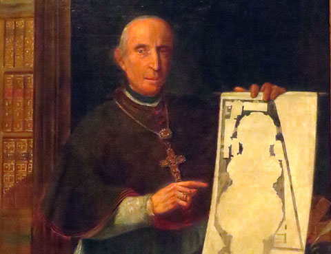 Retrat del bisbe Miquel Pontich (1632-1699). Anònim. Darrer terç del segle XVII. Oli sobre tela