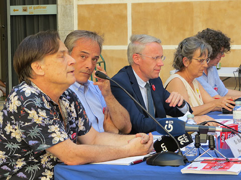 El pati de la Casa de Cultura durant la presentació