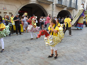 Arribada de la Flama del Canig&oacute; 2019 a la pla&ccedil;a del Vi