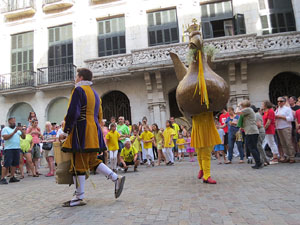 Arribada de la Flama del Canig&oacute; 2019 a la pla&ccedil;a del Vi