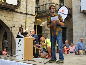 Arribada de la Flama del Canig&oacute; 2019 a la pla&ccedil;a del Vi