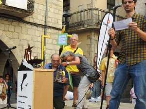 Arribada de la Flama del Canig&oacute; 2019 a la pla&ccedil;a del Vi