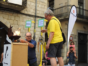 Arribada de la Flama del Canig&oacute; 2019 a la pla&ccedil;a del Vi