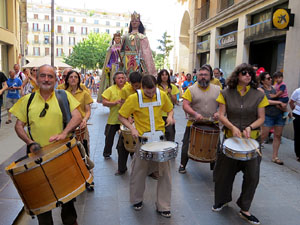 Cercavila de la Flama del Canig&oacute; 2019 fins la pla&ccedil;a del Vi