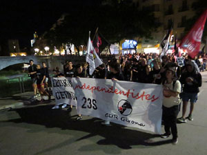 Manifestaci&oacute; per la llibertat dels nou CRD's detinguts a Sabadell i altres poblacions