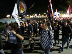 Manifestaci&oacute; per la llibertat dels nou CRD's detinguts a Sabadell i altres poblacions