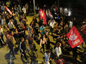 Manifestaci&oacute; per la llibertat dels nou CRD's detinguts a Sabadell i altres poblacions
