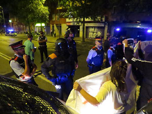 Manifestaci&oacute; per la llibertat dels nou CRD's detinguts a Sabadell i altres poblacions