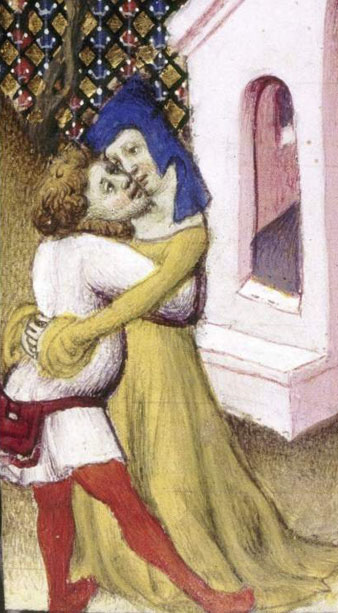 Prostituta medieval. Il·lustració al 'Decameró' de Boccaccio