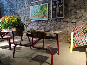 Temps de Flors 2019. Instal·lacions als espais del Museu d'Història La Carbonera i La Cisterna