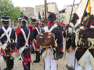 XII Festa Reviu els Setges Napole&ograve;nics de Girona. Presentaci&oacute; a la pla&ccedil;a de Sant Dom&egrave;nec