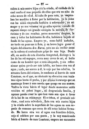 Inundaciones de Gerona. Julián de Chía. 1861