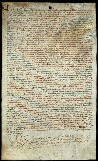 20 de febrer de 1571. &Agrave;poca atorgada per Miquel Agullana, doctor en dret civil i can&ograve;nic, canonge de la seu, paborde i comanador perpetu del monestir de Sant Mart&iacute; Sacosta de l�orde dels canonges regulars de Sant Agust&iacute;