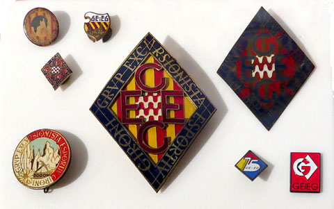 Ins&iacute;gnies de solapa del GEiEG. 1931