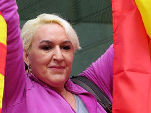 Concentraci&oacute; de rebuig de la sent&egrave;ncia davant la seu de la Generalitat a Girona