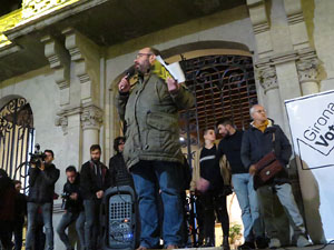 Concentraci&oacute; a la pla&ccedil;a del Vi per la independ&egrave;ncia i la llibertat dels presos pol&iacute;tics