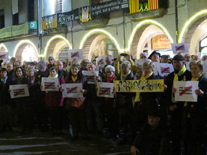 Concentraci&oacute; a la pla&ccedil;a del Vi per la independ&egrave;ncia i la llibertat dels presos pol&iacute;tics