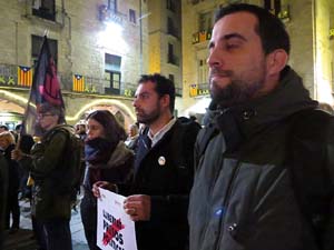 Concentraci&oacute; a la pla&ccedil;a del Vi per la independ&egrave;ncia i la llibertat dels presos pol&iacute;tics