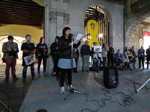 Concentraci&oacute; a la pla&ccedil;a del Vi per la independ&egrave;ncia i la llibertat dels presos pol&iacute;tics