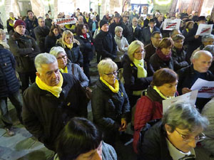 Concentraci&oacute; a la pla&ccedil;a del Vi per la independ&egrave;ncia i la llibertat dels presos pol&iacute;tics