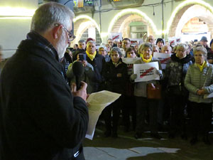 Concentraci&oacute; a la pla&ccedil;a del Vi per la independ&egrave;ncia i la llibertat dels presos pol&iacute;tics