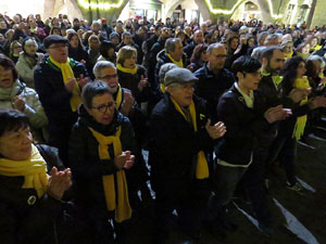 Concentraci&oacute; de protesta contra les resolucions de la Junta Electoral Central que inhabiliten el President Quim Torra